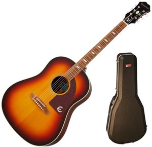 Hovedbilde Epiphone Masterbilt Texan Faded Cherry Aged m/ Gator koffert - BRUKT