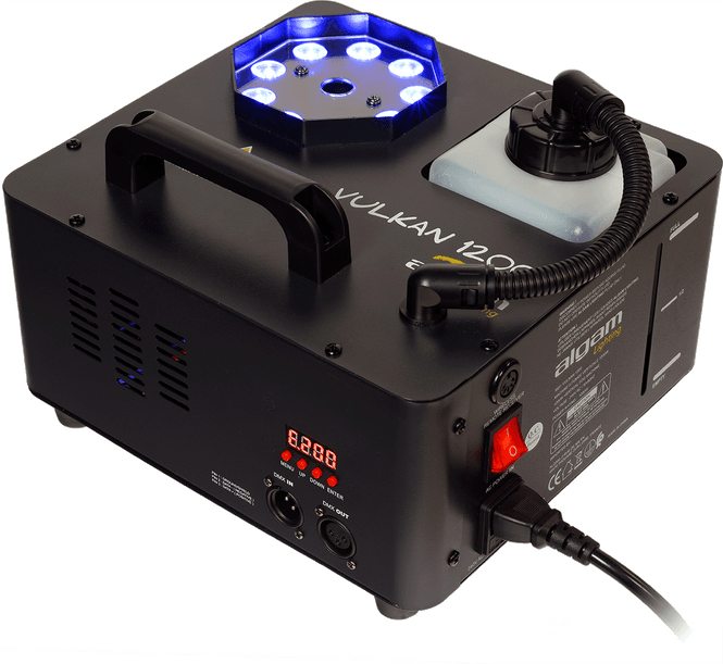 Hovedbilde Algam Lighting VULKAN1200 Vertical-horizontal røykmaskin m/9 x 3W RGB LEDs
