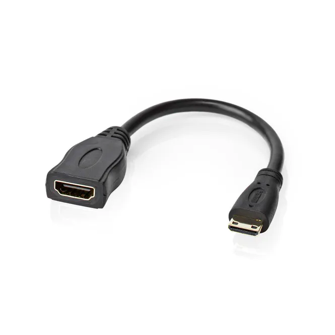 Hovedbilde High Speed ​​HDMI-overgang til Mini HDMI med Ethernet, 4K@30Hz, 10.2 Gbps, 0,2m