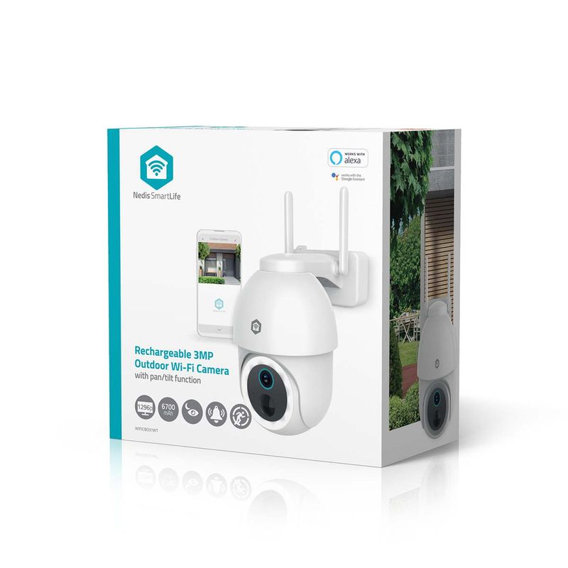 SmartLife Wi-Fi Utendørs kamera, Full HD 1080p, IP65, Batteri, Nattsyn