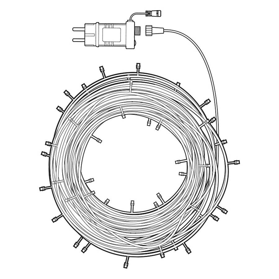 SmartLife WiFi Dekorativ 42-LED lyslenke, 5m, IP65