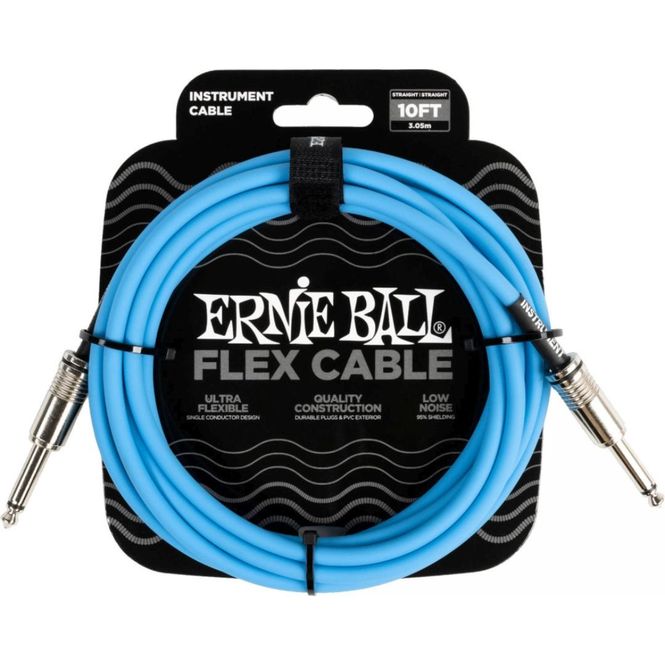 Hovedbilde Ernie Ball 6412 FLEX instrumentkabel 3m - Blue