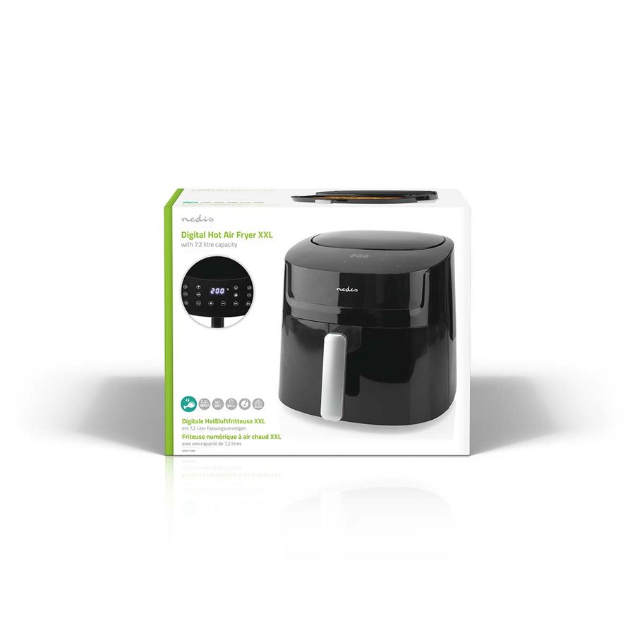 Nedis Digital Hot Air Fryer XXL | 7.2l | 240 min | 8 programmer