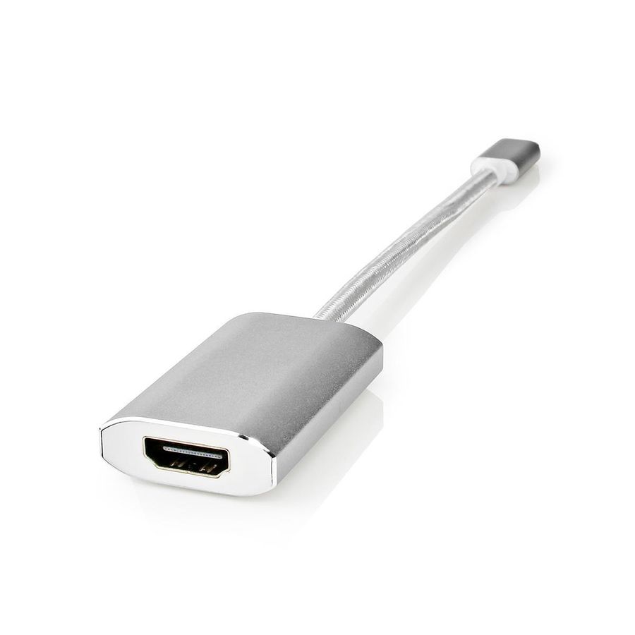 Nedis USB-adapter, USB-C Hann - HDMI Output, USB 3.2, 4K@60Hz, 0,2m