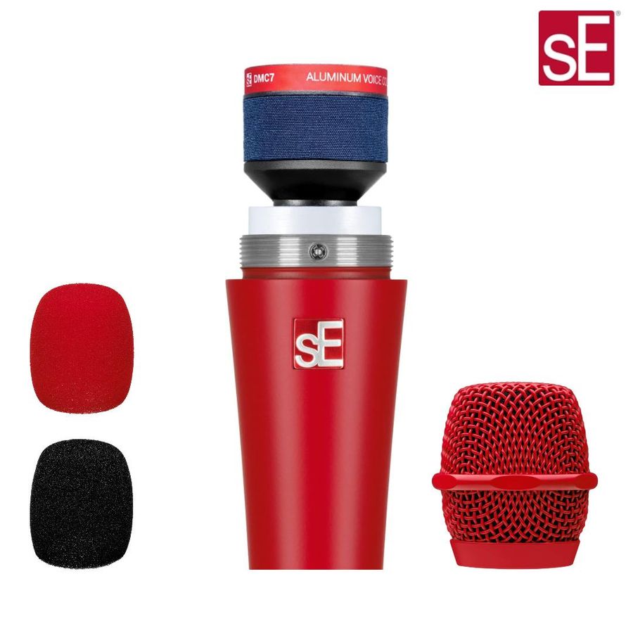 sE Electronics V7 V7 Dynamisk vokalmikrofon med supernyre-karakteristikk, Dynamic Red