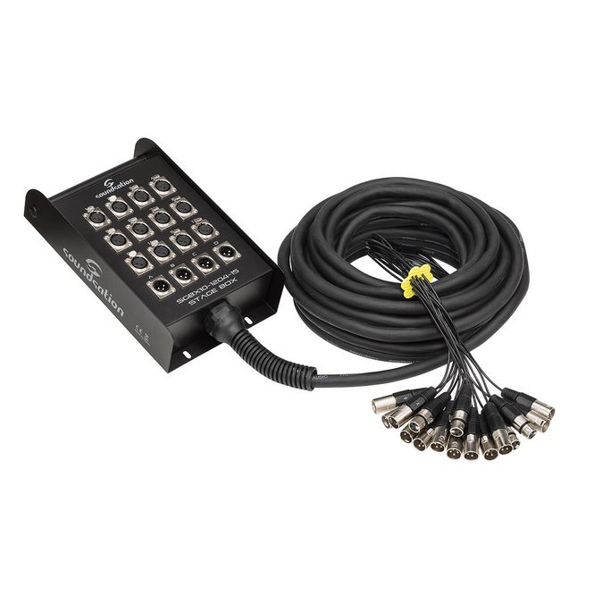 Hovedbilde Soundsation SBGX10-1204-20MT Multikabel m. stageboks 12 inn / 4 ut, 20m