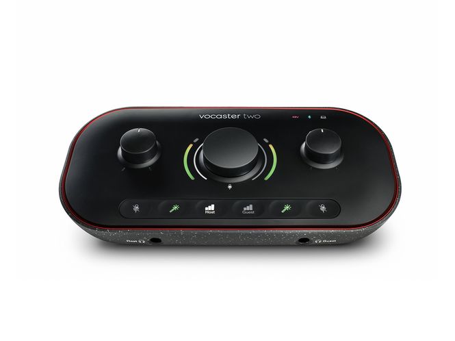 Hovedbilde Focusrite Vocaster Two, USB lydkort for podcast, 2 x mik input, Bluetooth