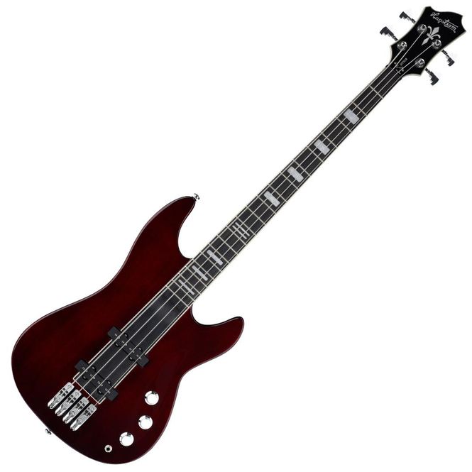 Hovedbilde Hagström Super Swede Bass - Natural Mahogany Gloss