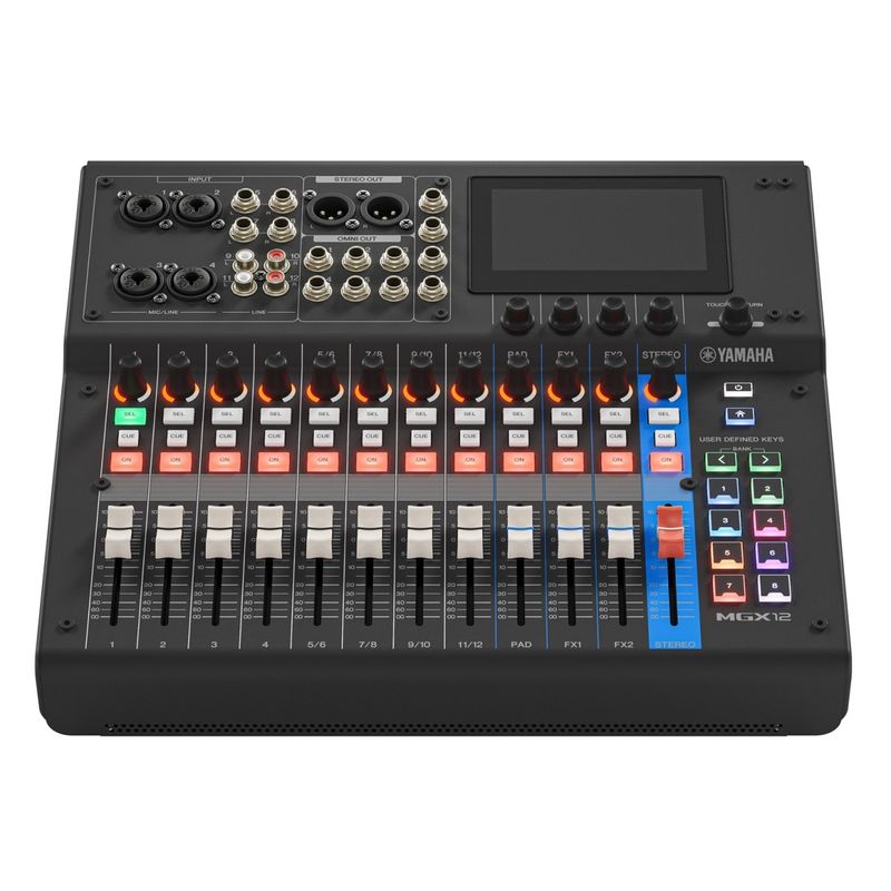 Yamaha MGX12B, 12 kanals Digital Mixer m/ Multi-track USB, Black