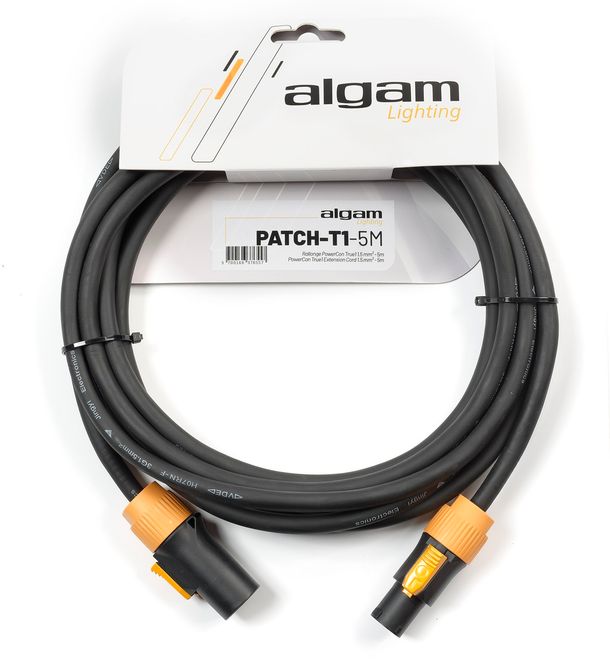 Hovedbilde Algam PATCH-T1-5M, PowerCon TRUE1 forlengelseskabel,16 A