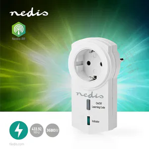 Hovedbilde Nedis RF Smart Plug Mesh - 3680W - RFPM120FWT