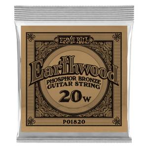 Hovedbilde Ernie Ball EB-1820, .020 Earthwood Phosphor Bronze Streng, L&oslash;s