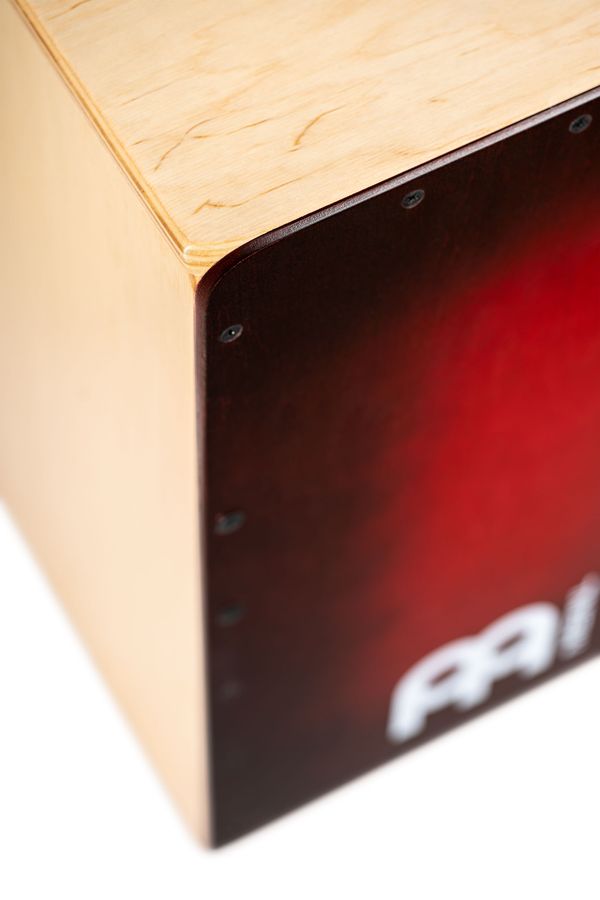Meinl Percussion SC100RDB Snarecraft Cajon 100, Red Burst