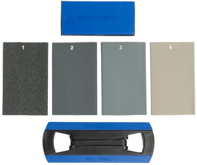 Hovedbilde Music Nomad MN860 - Tracers Fret Finishing Kit, verktøy med 4 typer sandpapir