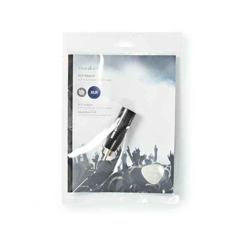 Nedis XLR 3-Pin Han til RCA (phono) Han