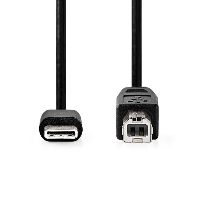 Hovedbilde Nedis USB-kabel, USB-C - USB Type-B, 2M