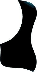 Hovedbilde Yellow Parts EZ2112B – plekterbrett for Akustisk Gitar Sort