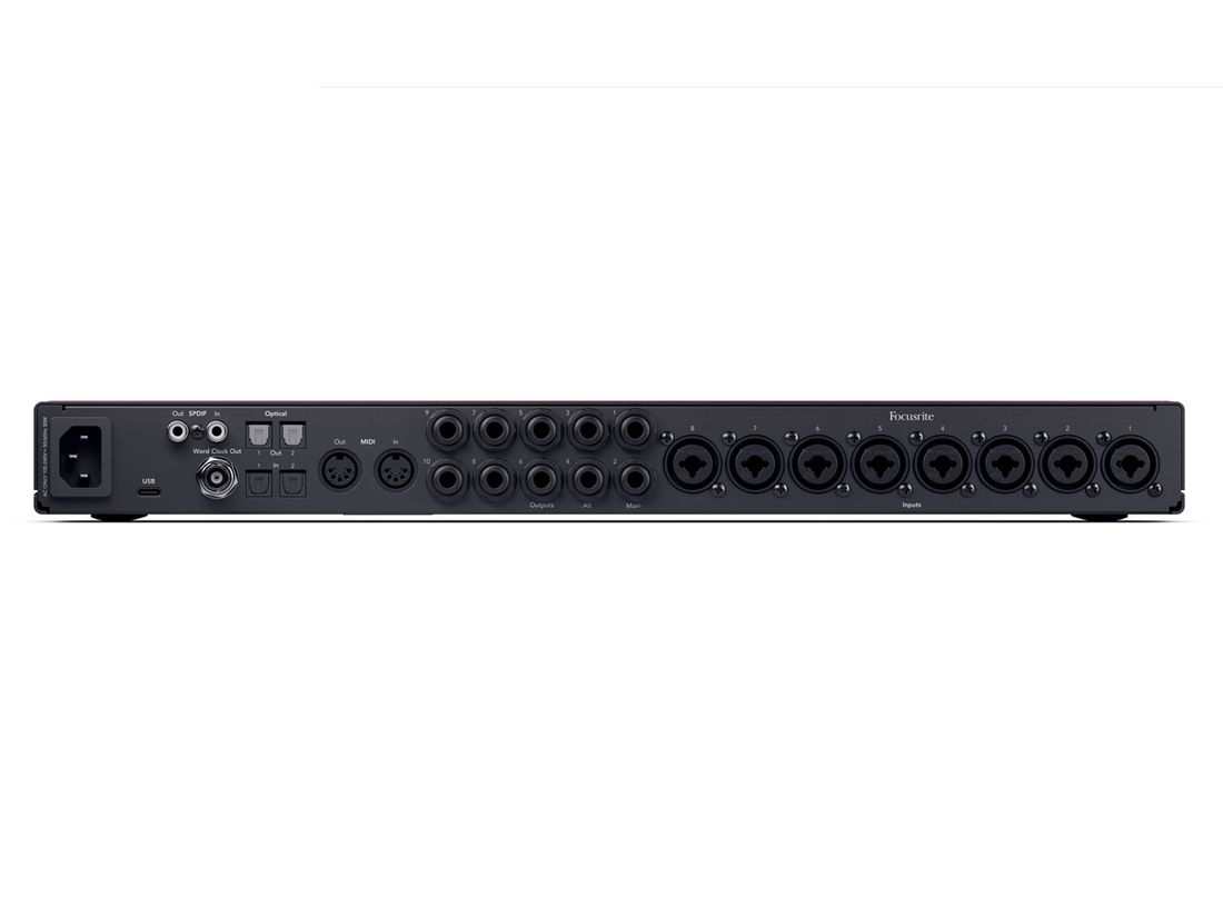 Focusrite Scarlett 18i20 Gen. 4, 18 inn/18 ut, 8 Mic.preamper, USB Lydkort
