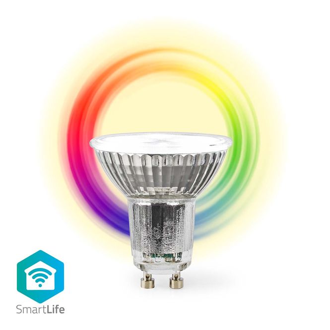 Hovedbilde SmartLife GU10 Full Color Wi-Fi pære, RGB / Varm til avkjølt hvitt, 4,9W, 345lm