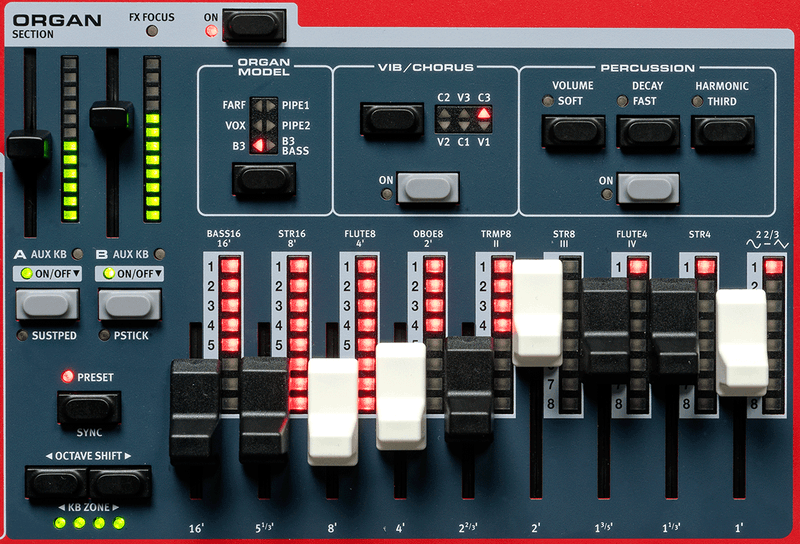 Nord Stage 4, 73 fullvektede Triple Sensor tangenter