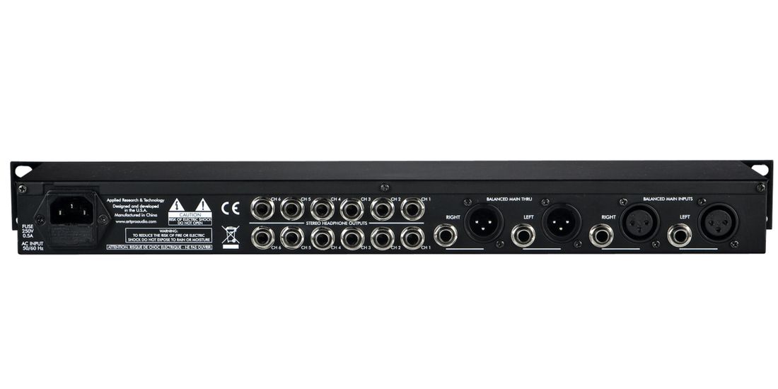 ART HeadAmp6 – 6-kanals hodetelefonforsterker