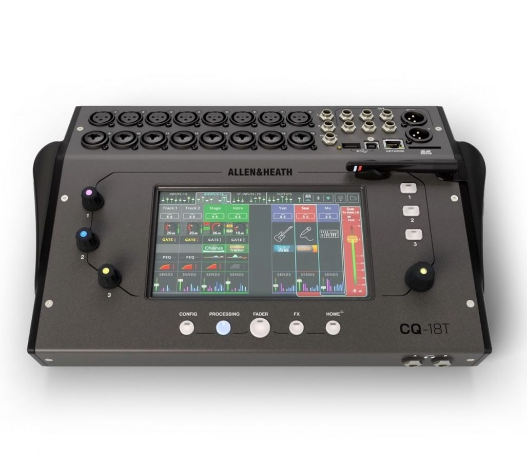 A&H CQ18T, 18ch digital mixer Wi-Fi, 7, 16 mic/lin, 4FX 6 Aux