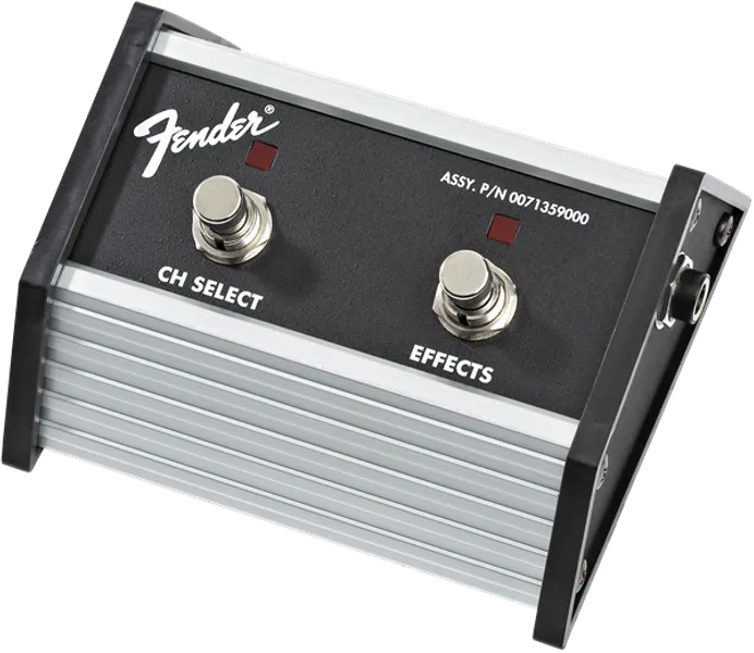 Fender 2-knappers fotbryter: kanalvalg / effekter på/av med 1/4