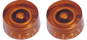 Hovedbilde Yellow Parts EZ1215G– Hvite Stratocaster potmetervridere (3 stk)