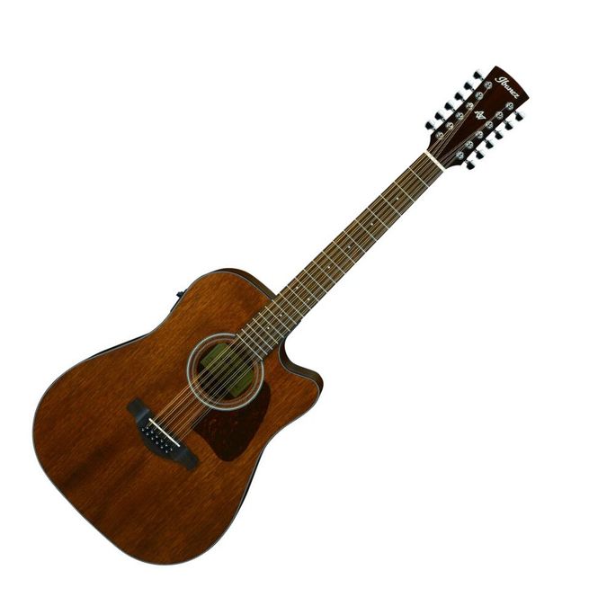 Hovedbilde Ibanez AW5412CE-OPN Dreadnought cutaway Open Pore Natural 12 strenger m/mik