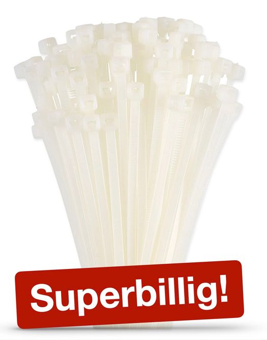 Hovedbilde Fixapart Strips 29 cm, Hvit - 100 stk.