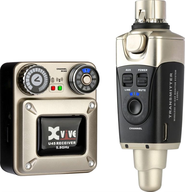 Xvive U45 trådløst in-ear system, mono 5,8 GHz