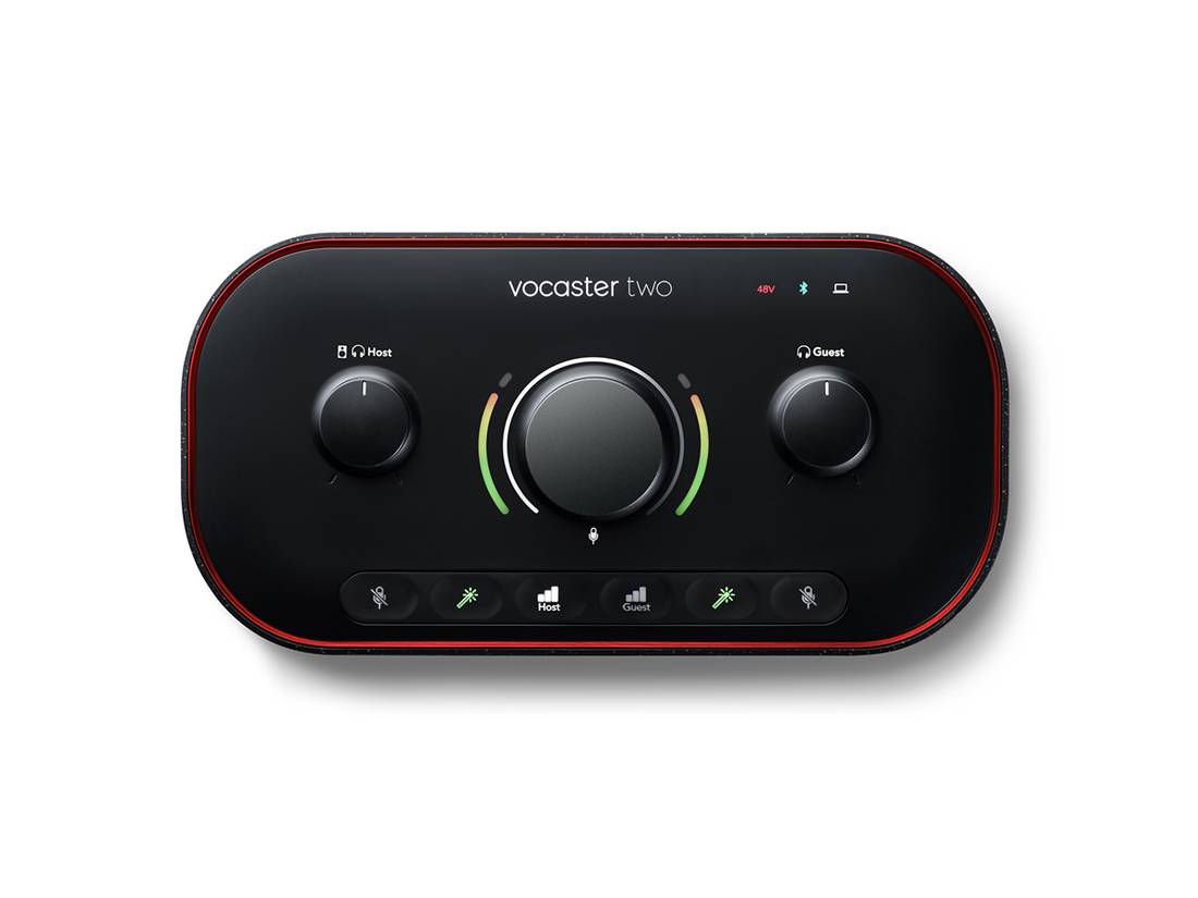 Focusrite Vocaster Two, USB lydkort for podcast, 2 x mik input, Bluetooth