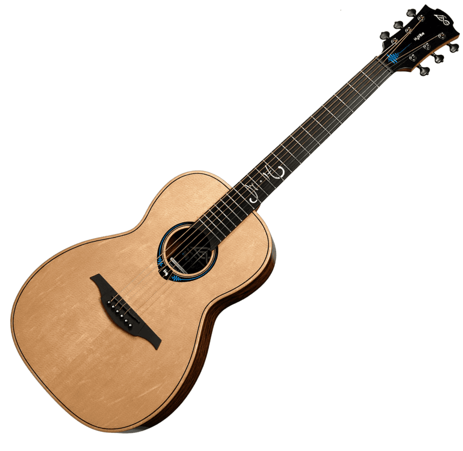 LAG Guitars HyVibe THV-MH-PE Signature Michel Haumont, Parlor