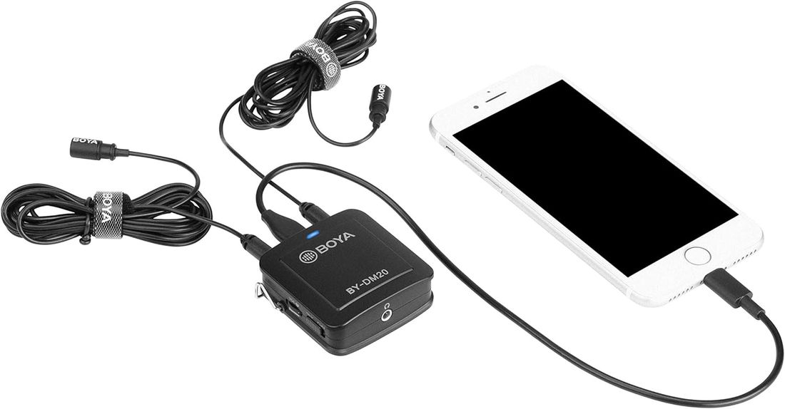 BOYA BY-DM20 tokanals opptakskit for mobil og PC