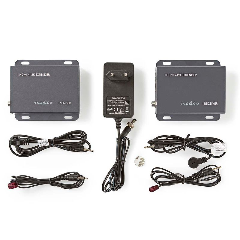 Nedis HDMI Extender over CAT5e/6, Opp til 50.0m, 4K@30Hz, 10.2 Gbps