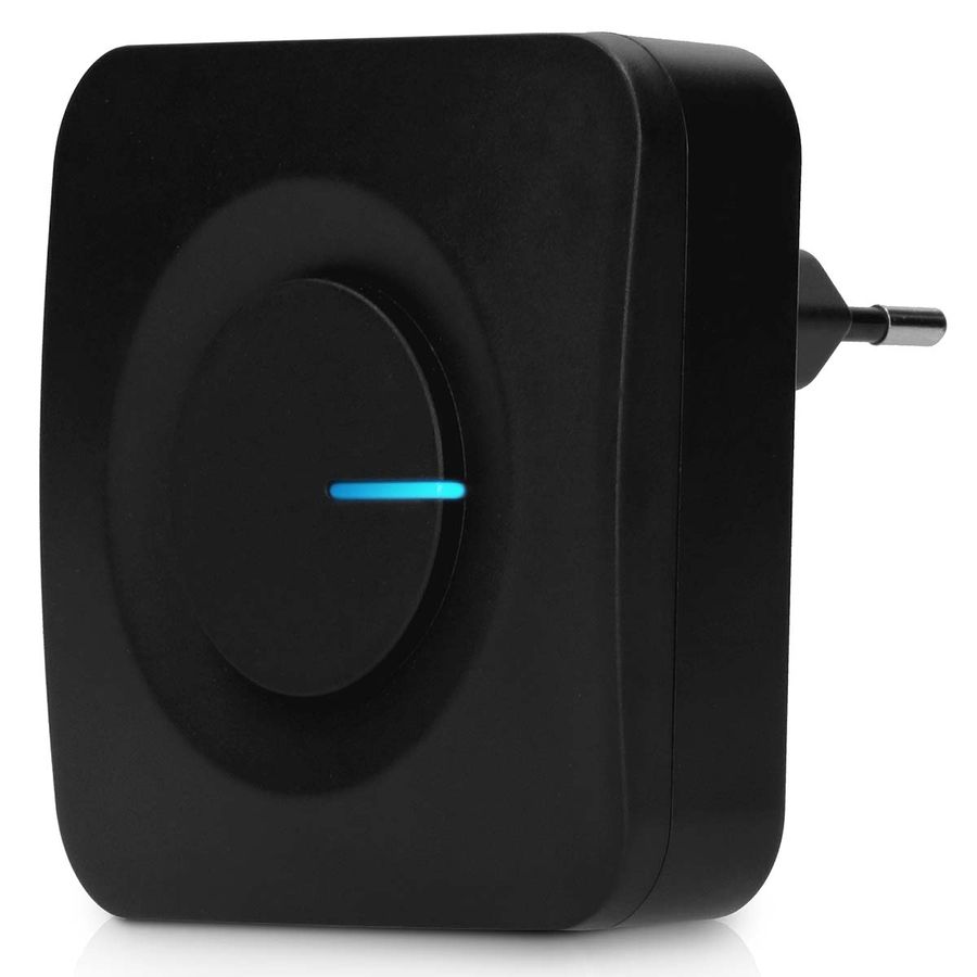 Alecto Batterifri dørklokke - Kinetisk energi, uten batterier, sort