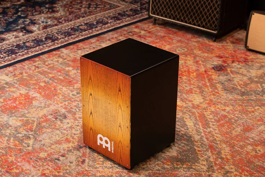 Meinl MCAJ100BK-SAF Headliner Snare Cajon Black - Sonoran Amber Fade