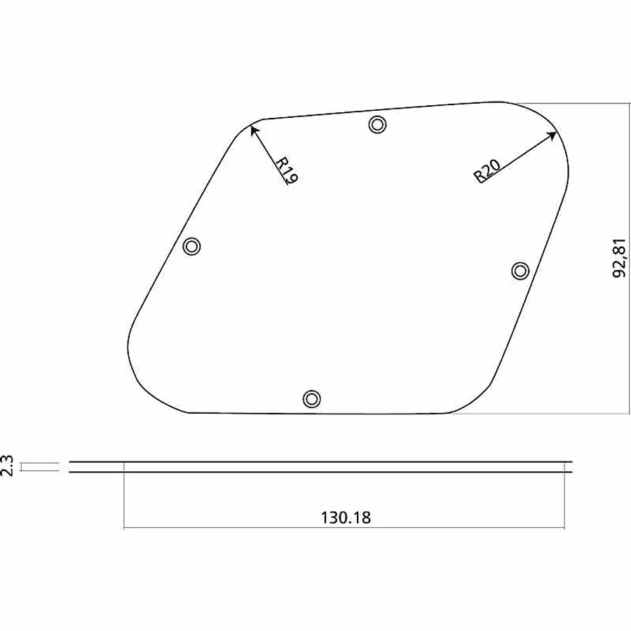 Yellow Parts EZ2123 Les Paul type, plekterbrett single‑cut gitar