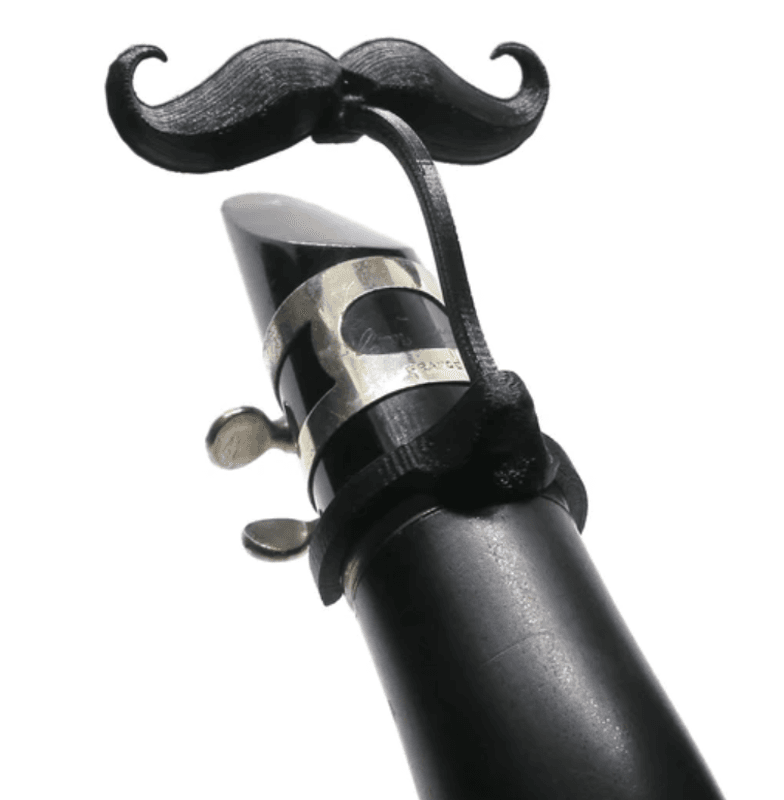 Brasstache / Bart Clip-on til Klarinett