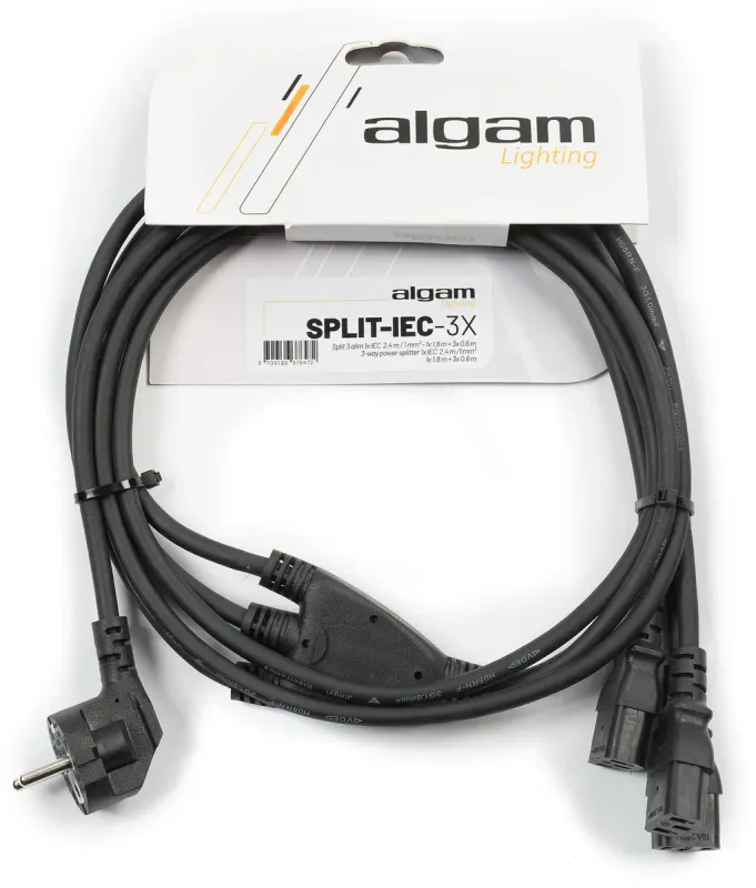 Algam SPLIT-IEC-3X Split 3 IEC connectors 2.4m