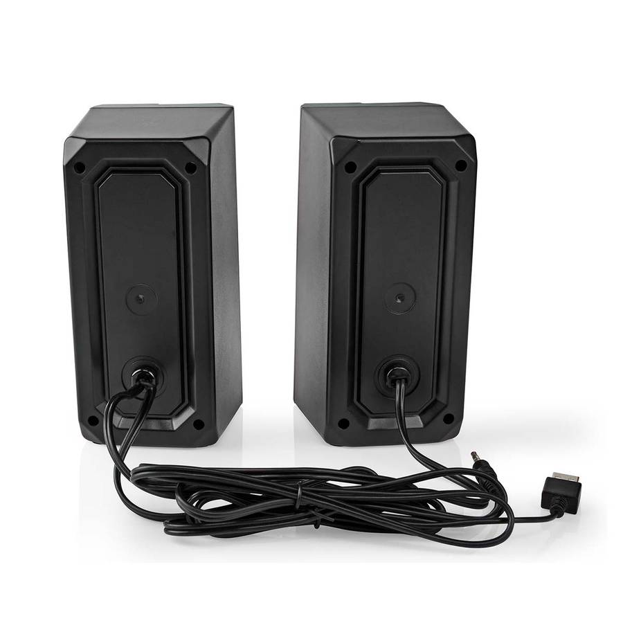 Nedis Gaming Speaker 18W - Høyttalerkanaler: 2.0 | USB-Strøm | LED-lyseffekter | Volumkontroll
