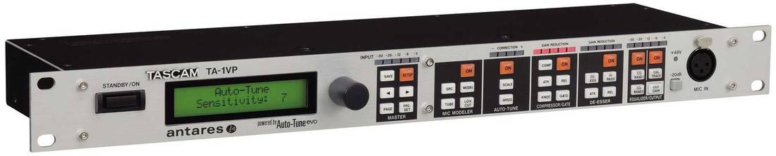 Tascam TA-1VP vokalprosessor med autotune fra Antares