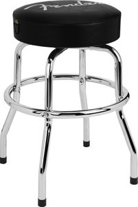 Hovedbilde Fender Spaghetti Logo 24" barkrakk med plekterlomme, sort og krom