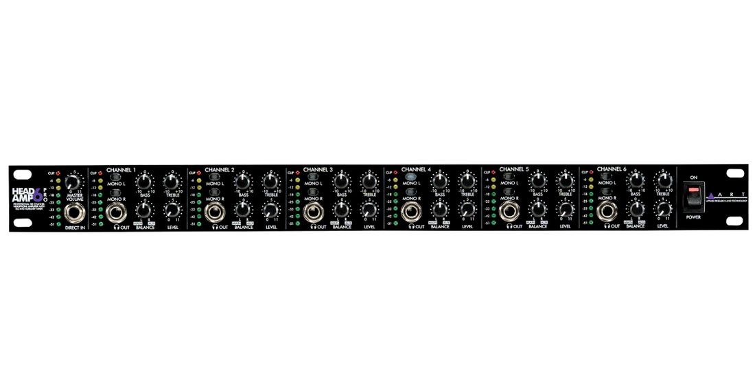 ART HeadAmp6 Pro – 6-kanals pro hodetelefonforsterker