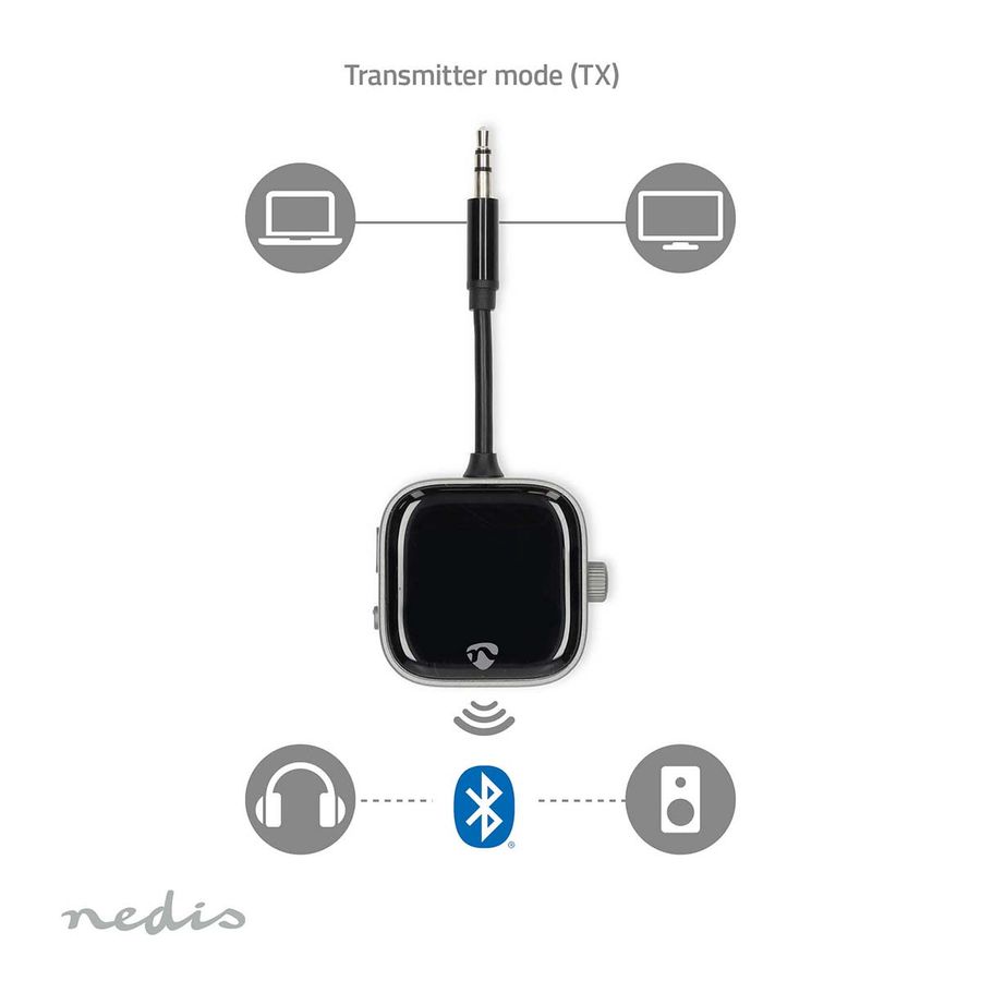Nedis Bluetooth sender & mottaker, opptil 10 enheter samtidig