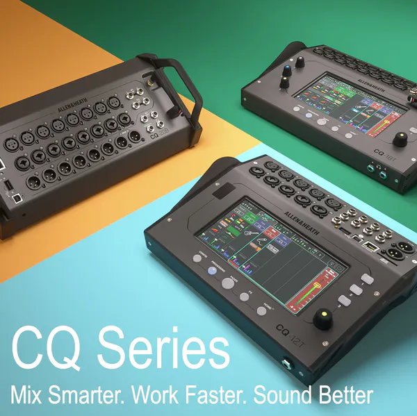 Allen & Heath CD digital miksere - markedets beste i sin klasse - CQ12T, CQ18T, CQ20B - får hos Sound1.com