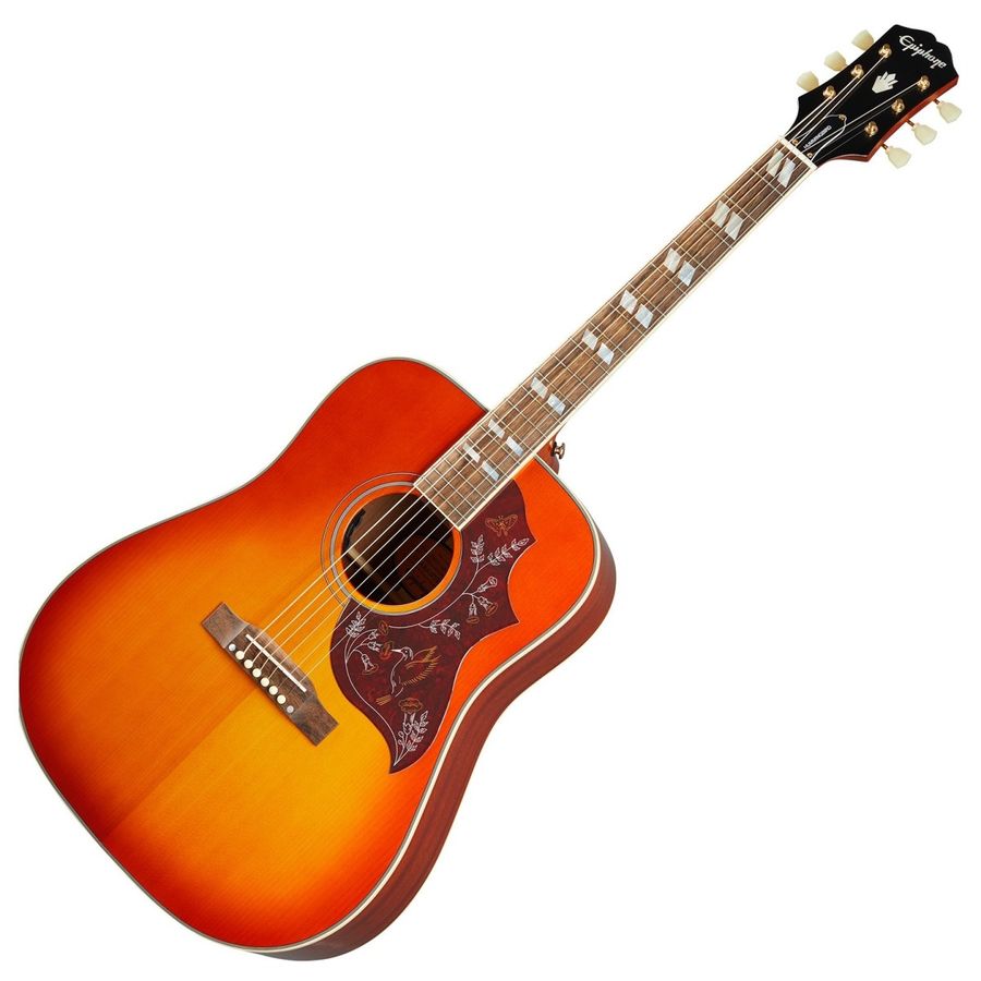Epiphone Inspired by Gibson Hummingbird Standard m/ Premium gigbag, Cherry Sunburst