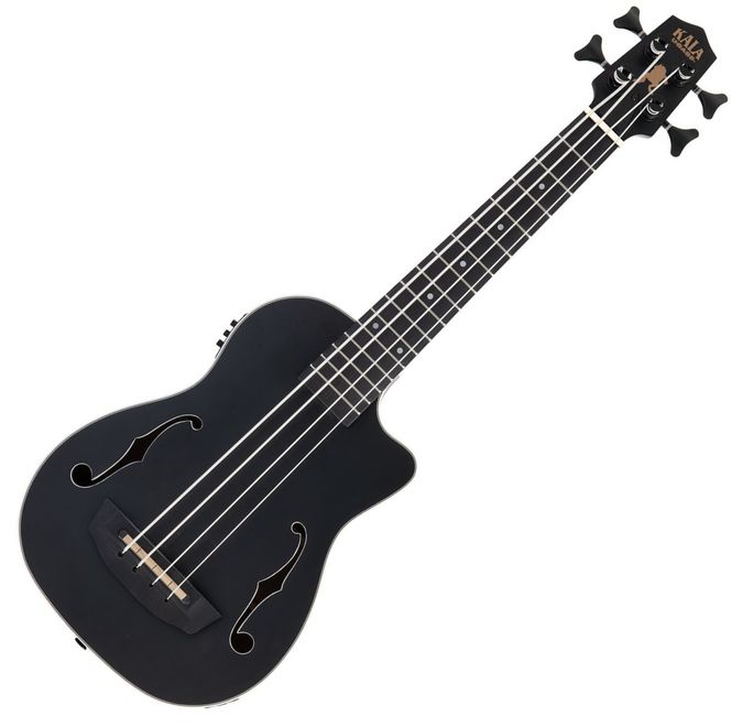 Hovedbilde Kala UBass-JYMN-BK-FS Matte Black Journeyman U-Bass, Fretted w/Bag
