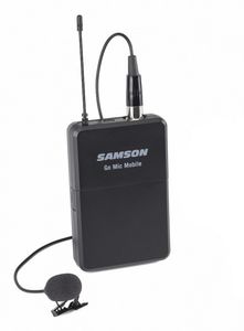 Hovedbilde Samson Go Mic Mobile Beltepakk sender for Go Mic Mobile, inkludert Samson LM8 lavalier.