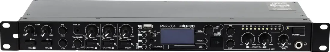 Algam MPR-604 6 inputs, USB, FM, rack-mountable